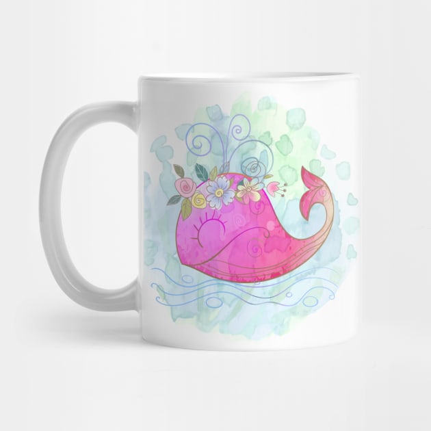 Cute Pink Whale by Animal Specials